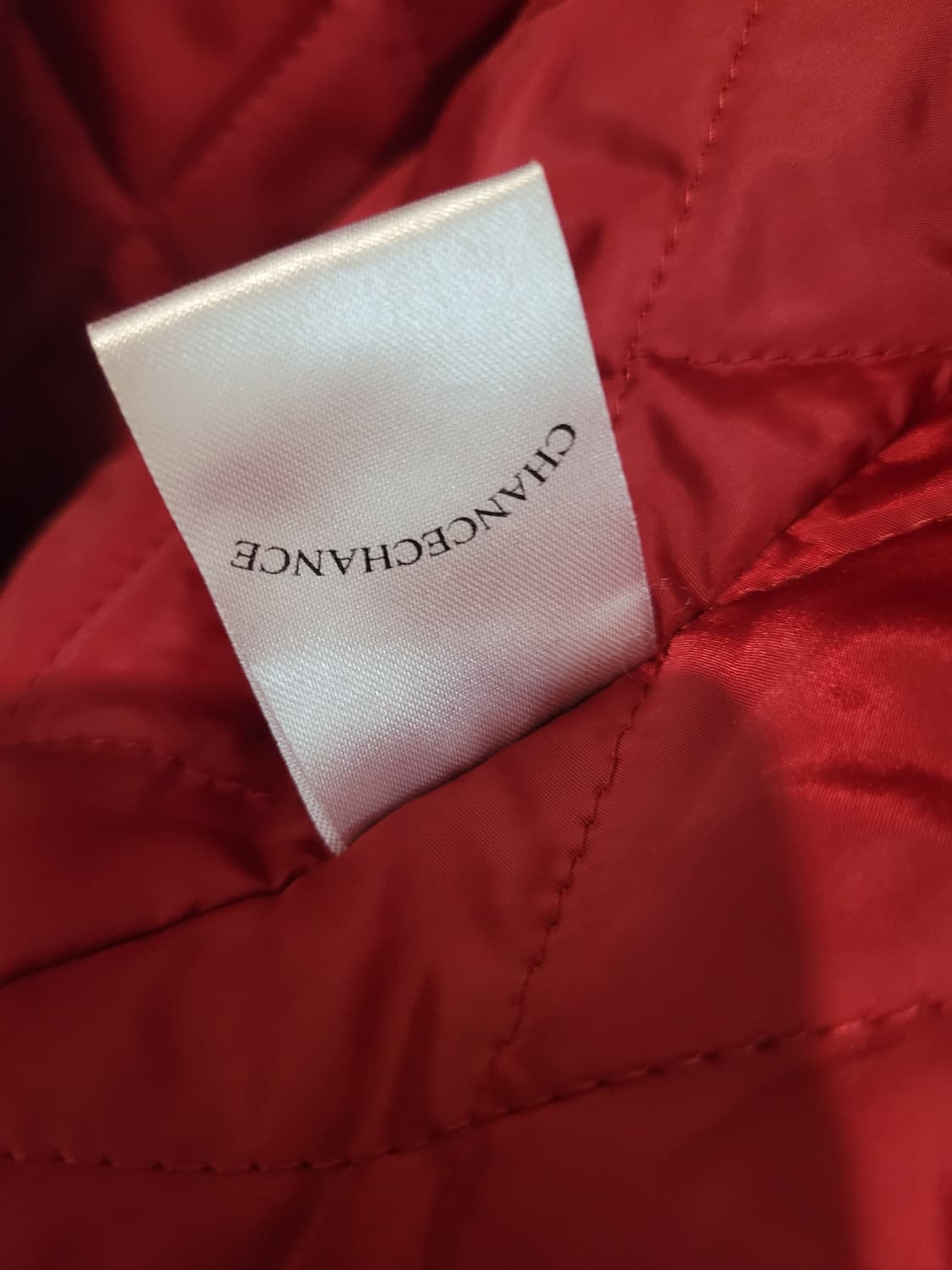 챈스챈스 CHANCECHANCE 레드 에코퍼 숏 자켓 S사이즈 상품이미지8