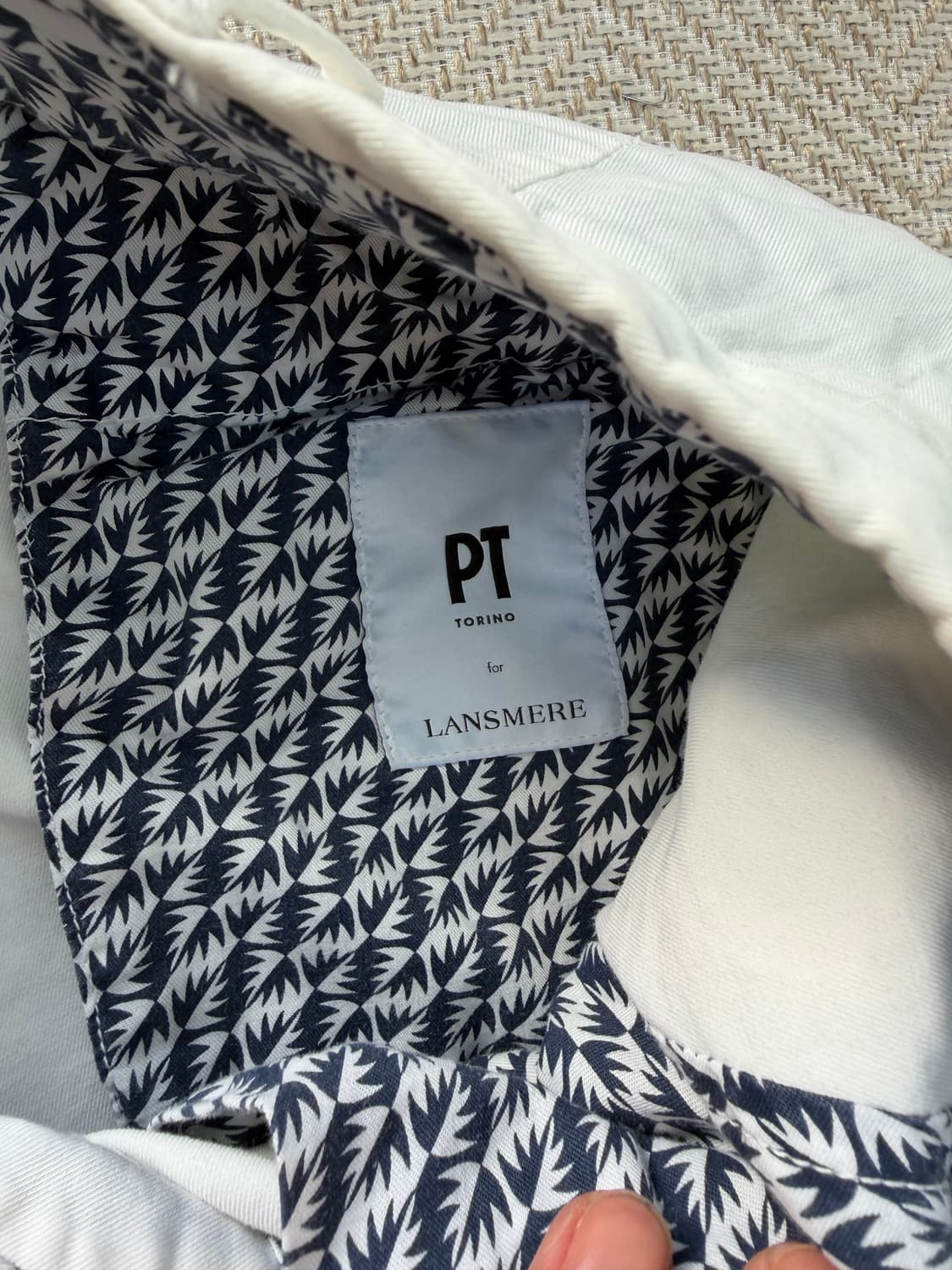 정품) PT토리노 남성 화이트 팬츠 48 상품이미지6