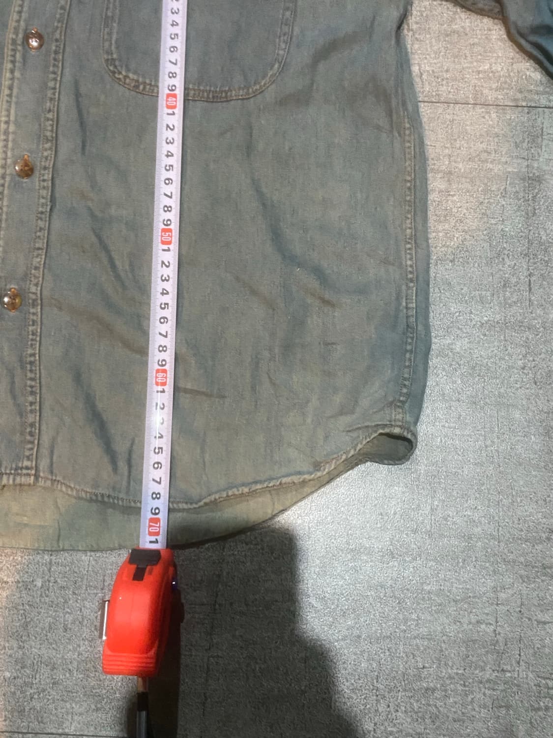 일본빈티지 Casualtaste 올드스쿨스트릿 핀터깔y2k 데님셔츠자켓 상품이미지4