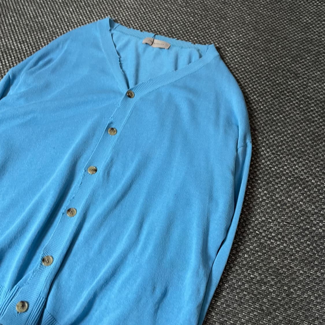 인스턴트펑크 블루 브이넥 가디건 상품이미지4