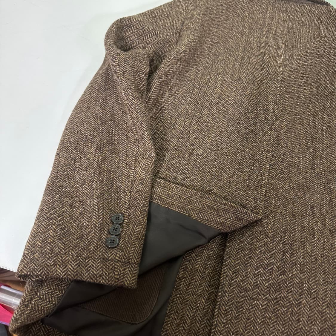95 GGIO2 지오투 브라운 헤링본 블레이저 상품이미지6
