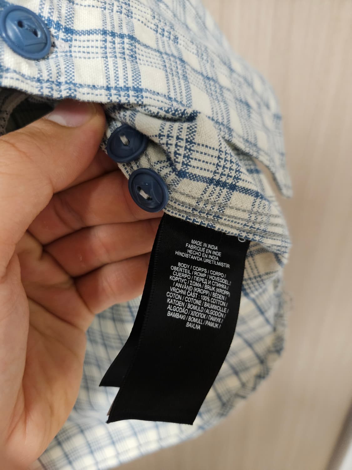 rrl 더블알엘 블루 체크 알래스카 워크 셔츠 상품이미지8