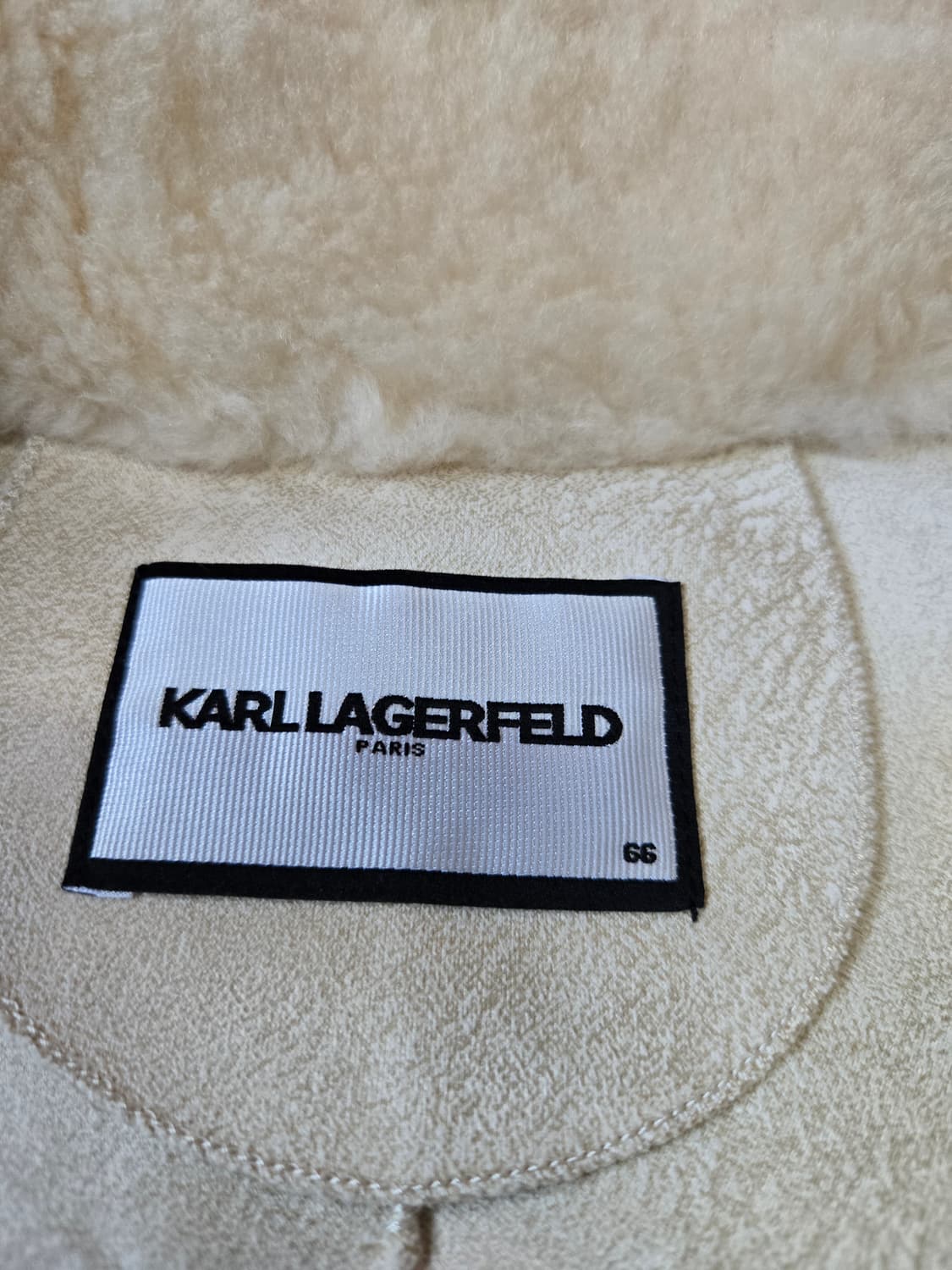 칼라거펠트 양모100%무스탕 코트(66사이즈) 상품이미지7