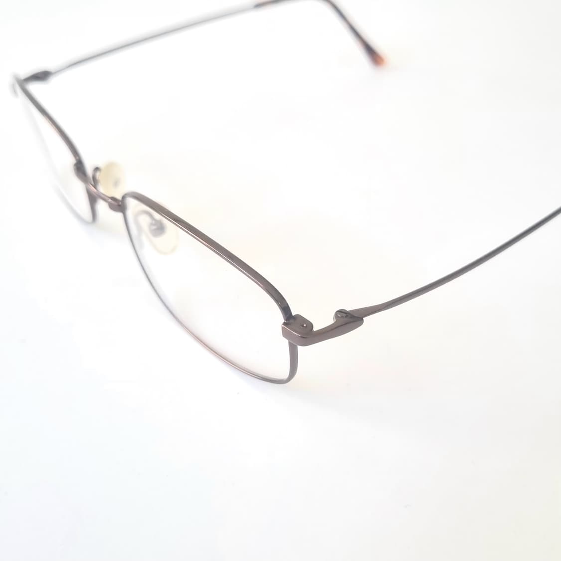 [ 데드스탁 ] 브라운 라운드사각 레트로 안경테  405 상품이미지5