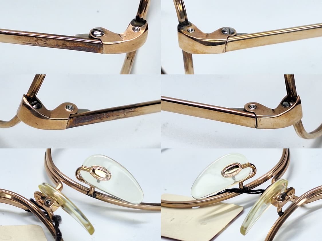 80s 일본제 빈티지/SM-12KGF 금도금 금장 안경테 50mm/클래식 상품이미지5