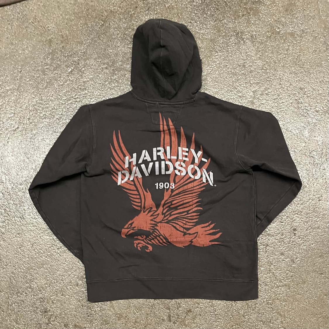 할리데이비슨 프린팅 후드 집업 (100-105) 상품이미지1