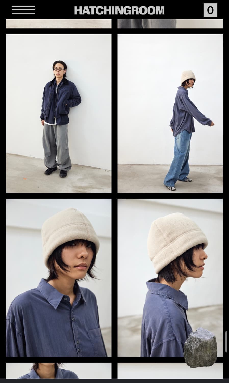 해칭룸 vtg 비니 차콜(free) 상품이미지1