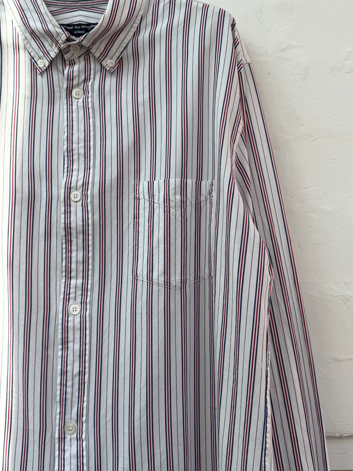Comme des Garcons 꼼데가르송 스트라이프 다운버튼 셔츠 L 상품이미지3