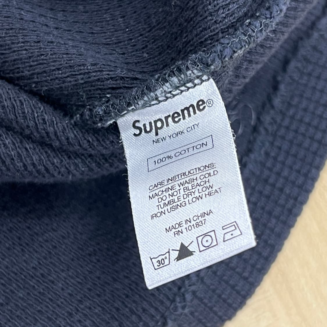 17fw supreme 슈프림 와플 링거 후드티 S 상품이미지7