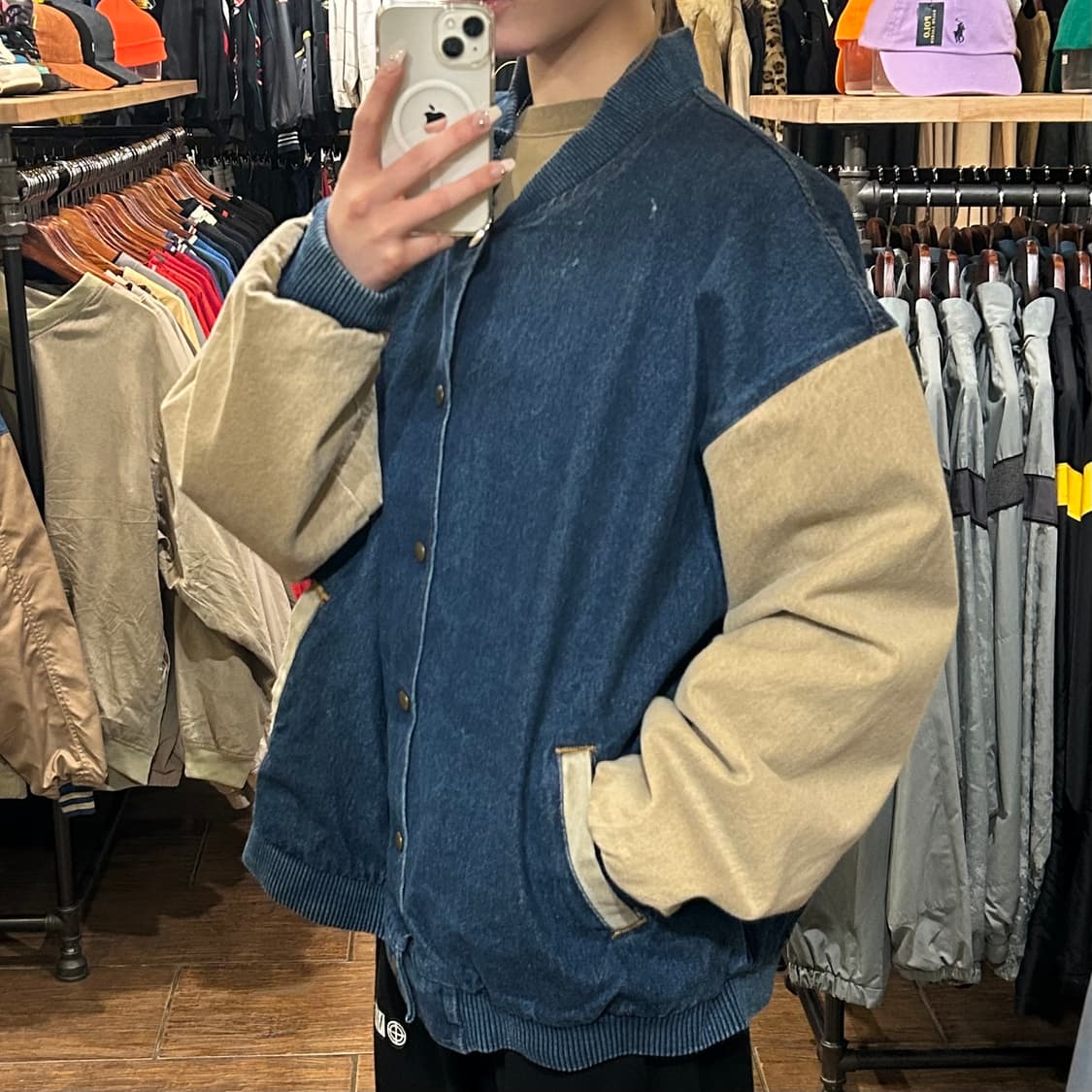 [HI] VTG 데님 바시티 진청  상품이미지4