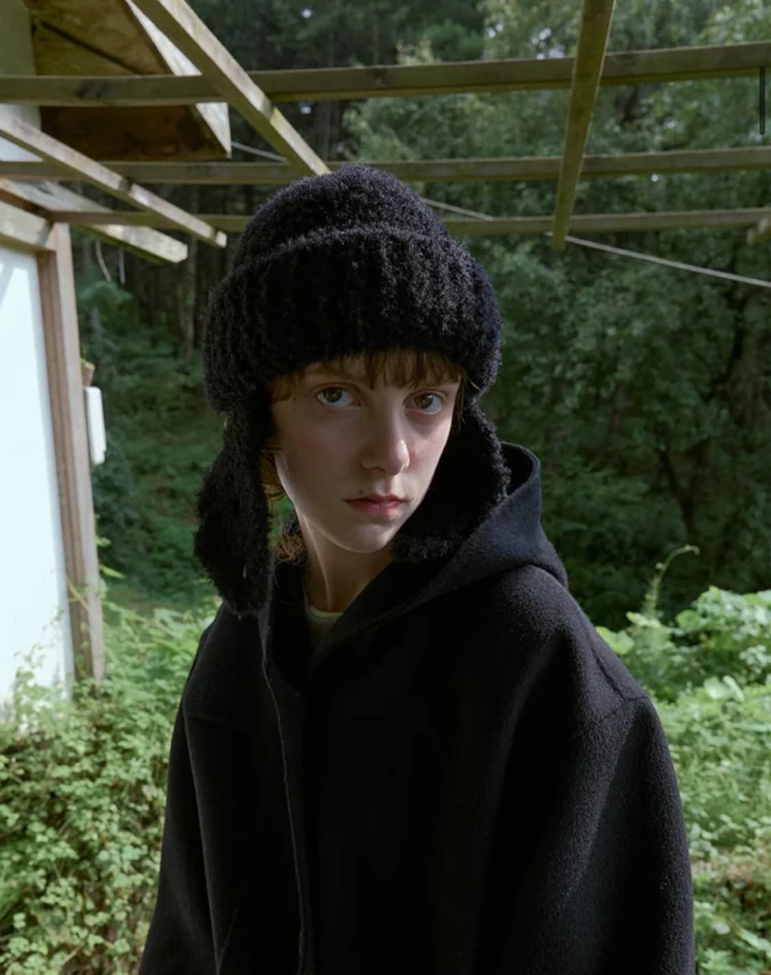 엔조블루스 부클 이어머프 비니 군밤모자 블랙 상품이미지1