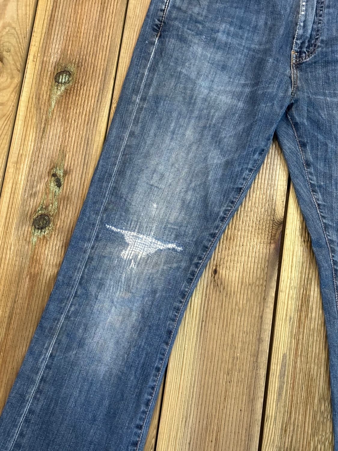 Levi’s 527 부츠컷 데님 팬츠 | 디스트레스드 워싱 상품이미지7