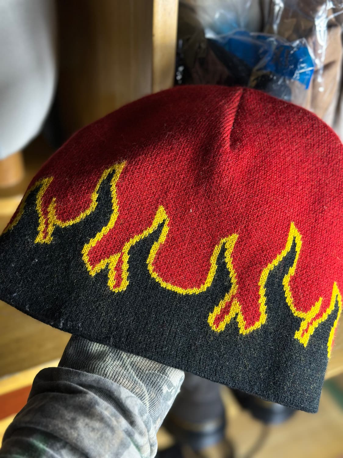 Y2K 플레임 불꽃 비니 상품이미지3