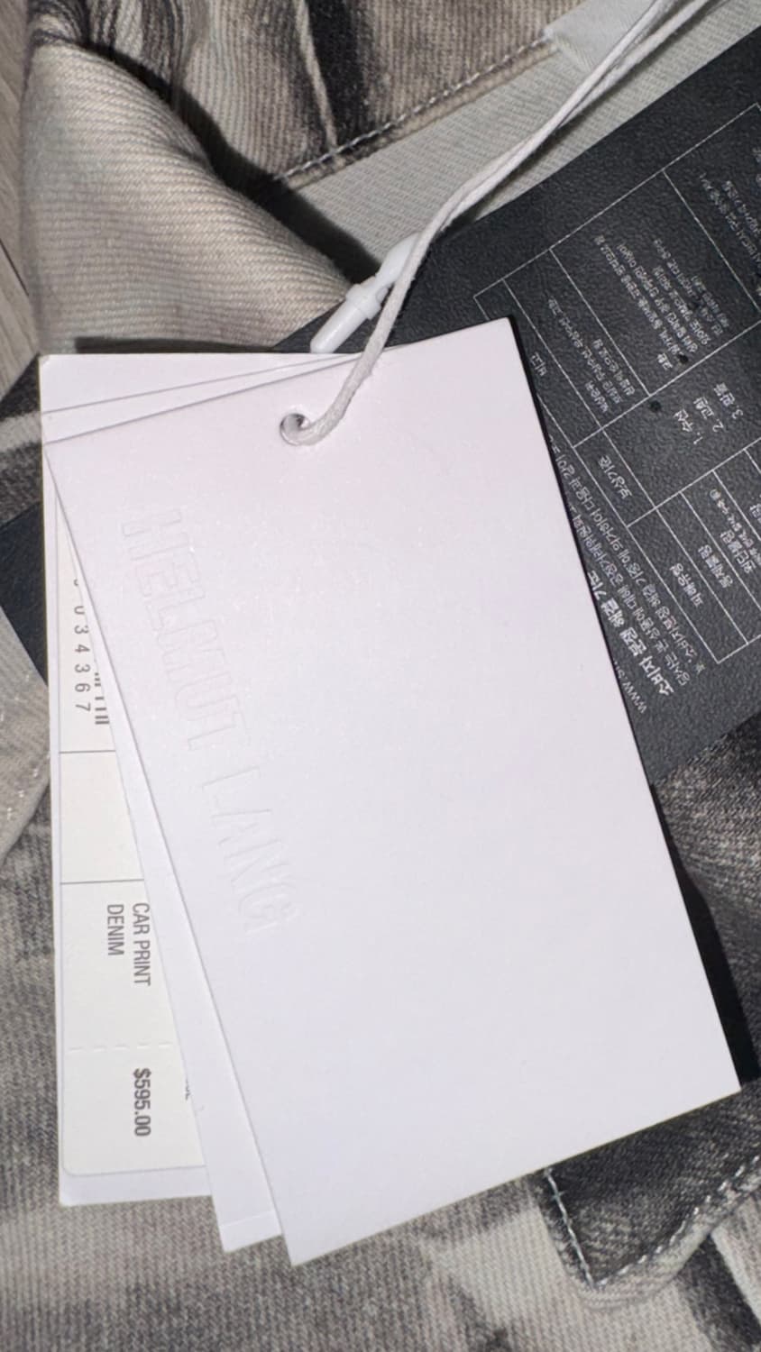 Helmut Lang Cuffed Printed Denim Jacket 상품이미지4