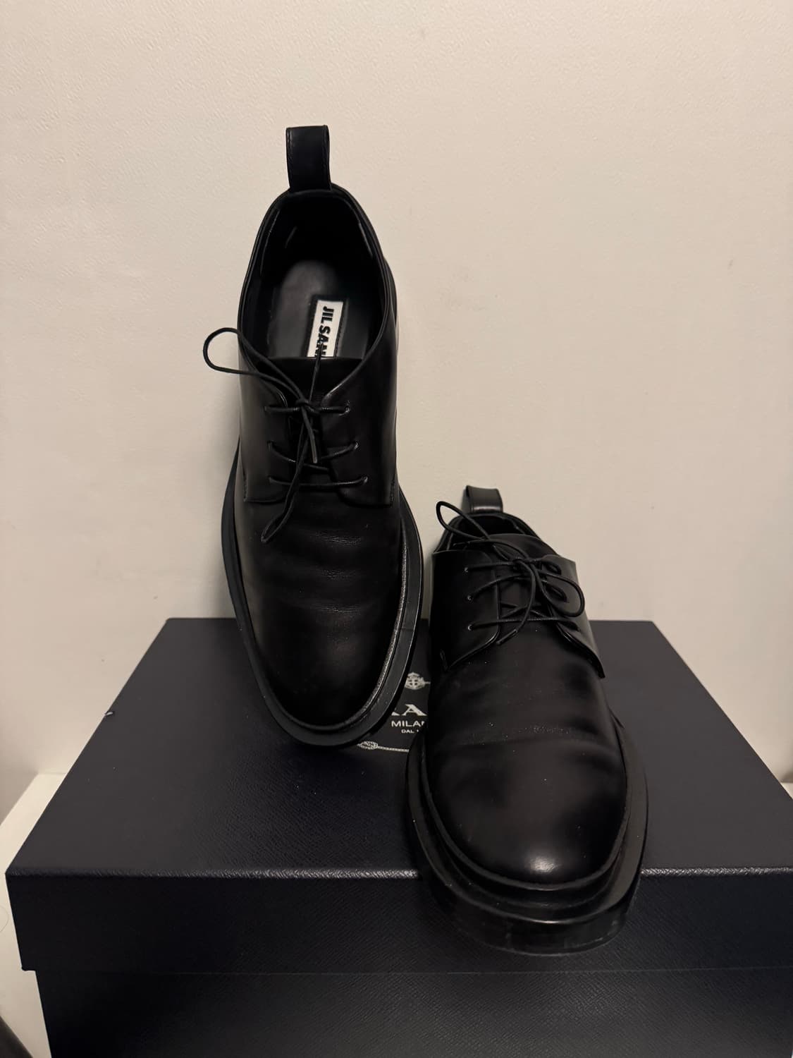 질샌더 앵클릿 레이스업 더비슈즈(링 탈부착 가능/39사이즈) 상품이미지8