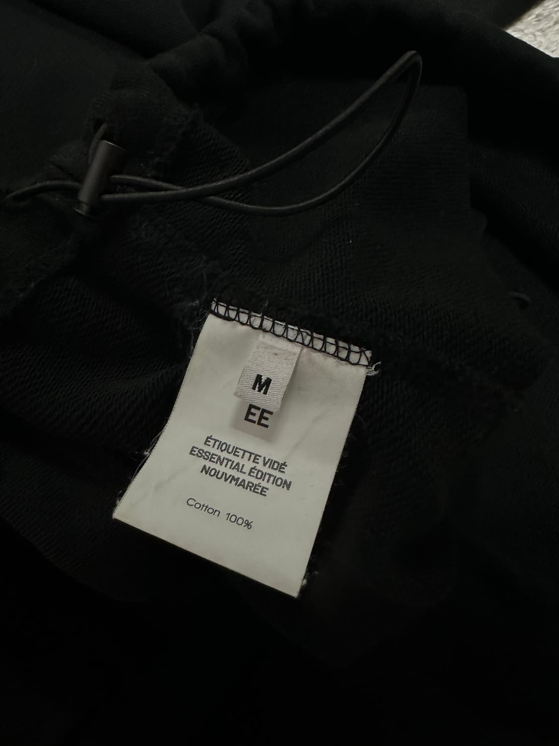 [M] 누마레 EE 로고 후드 블랙 상품이미지3