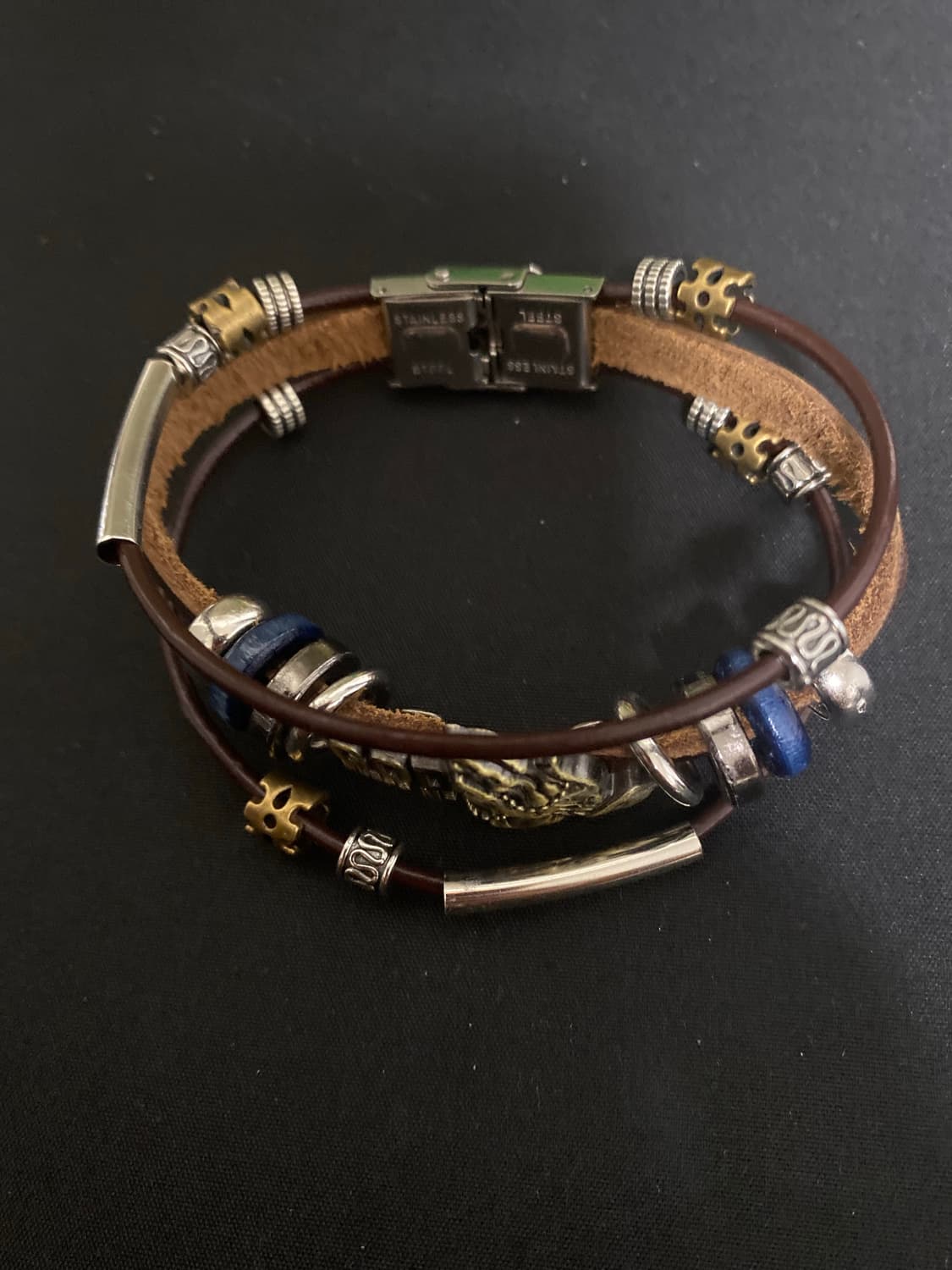 기도 가죽 팔찌 상품이미지1