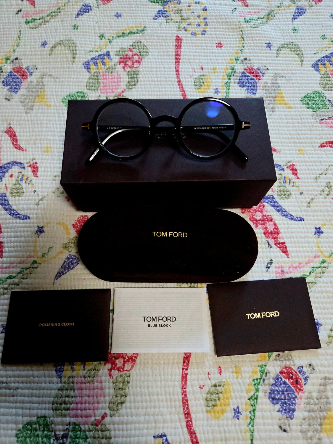 톰포드  TF5856 DB 001 레트로안경테 상품이미지2