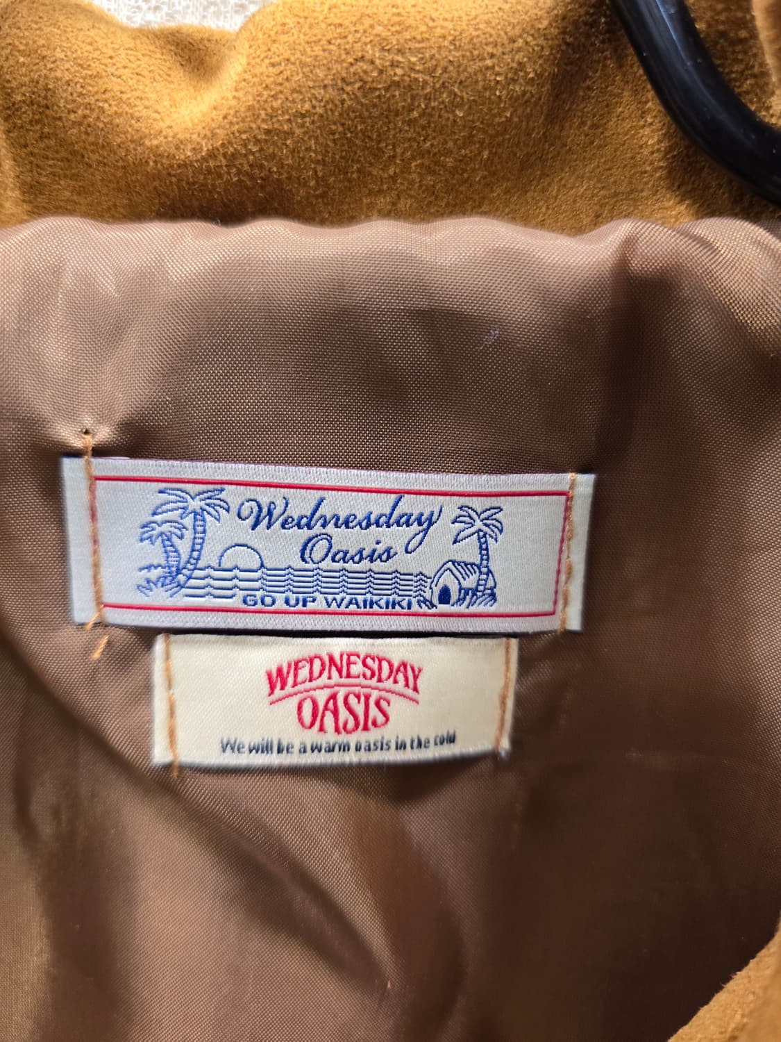 웬즈데이오아시스 스웨이드 프렌치 블루종 자켓 프리사이즈 상품이미지9