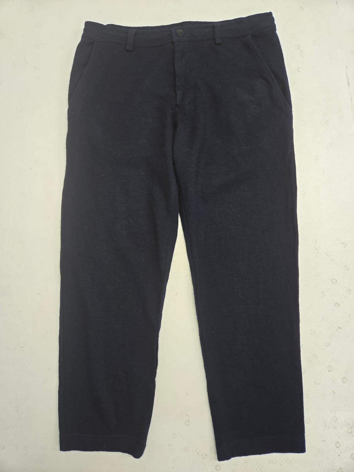 요지 야마모토 네이비 남성용 면바지 상품이미지1