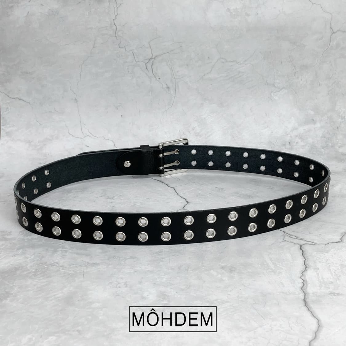 [Unisex]더블 아일렛 이태리소가죽 벨트 상품이미지5