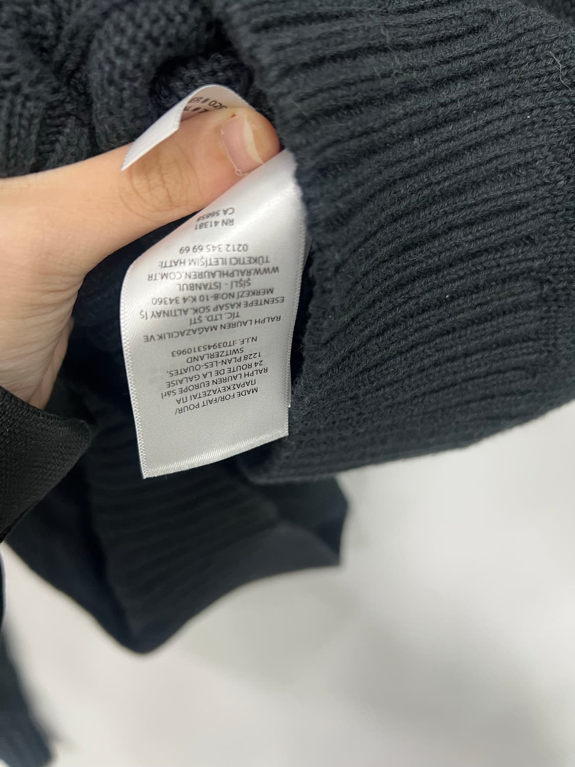 폴로 블랙 니트  상품이미지3