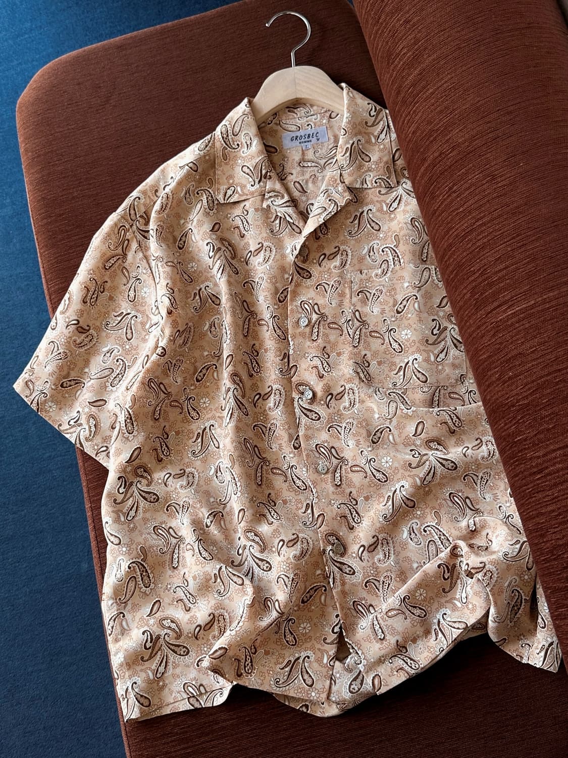 Light fabric design pattern H/S shirt 상품이미지6
