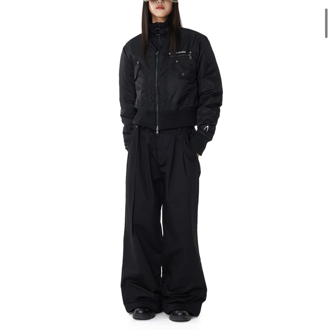 아캄 하이넥 봄버 자켓 High-Neck Bomber Jacket 상품이미지2