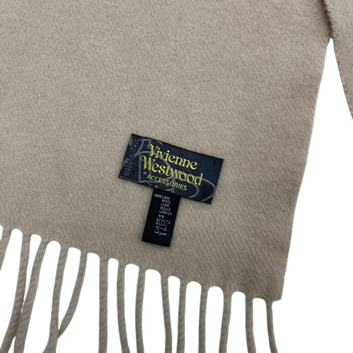 비비안웨스트우드 연베이지 울 머플러 상품이미지6