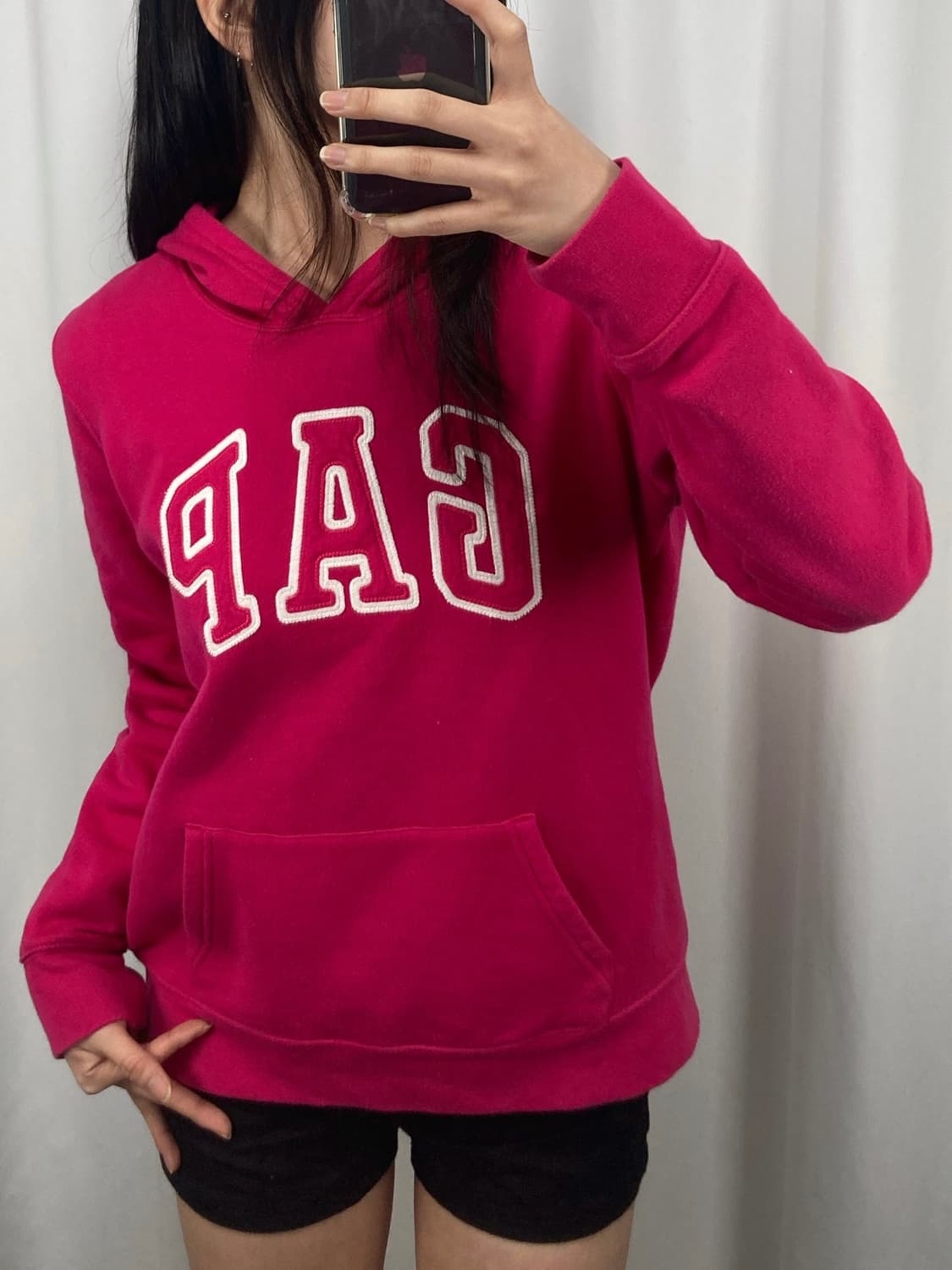 갭 핑크 후드티 상품이미지3