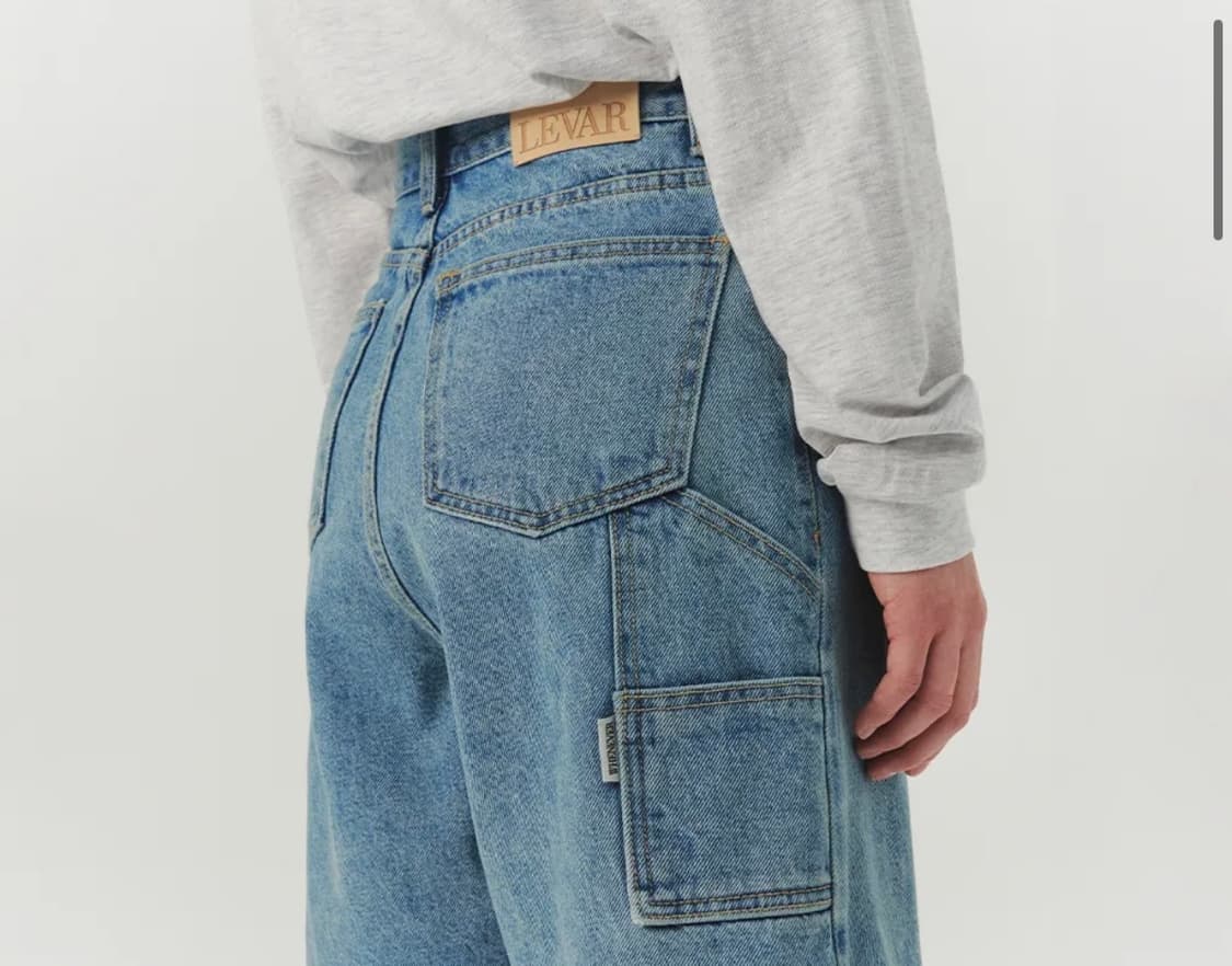 르바 carpenter half denim s light blue 상품이미지1