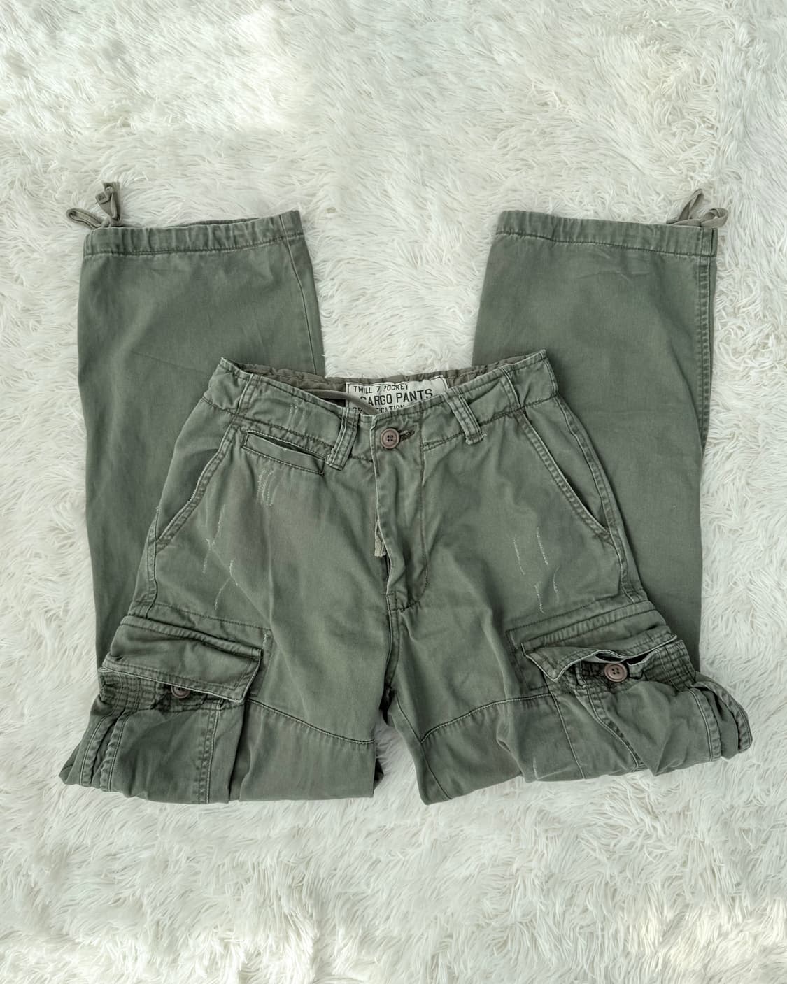 빈티지 카키 카고팬츠 상품이미지1