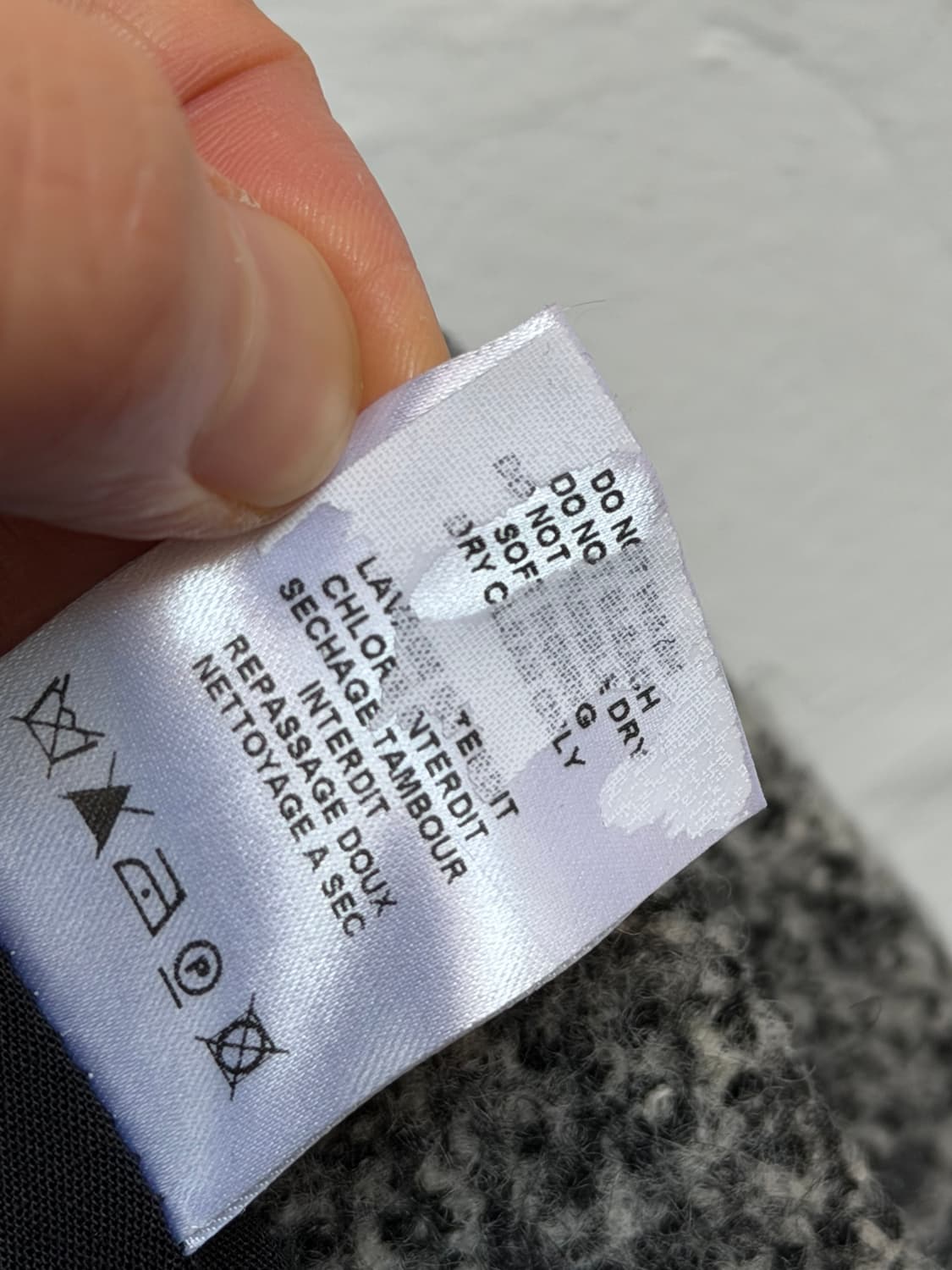 Iro 이로 그레이 울 혼방 더블 트위드 코트 36 상품이미지8