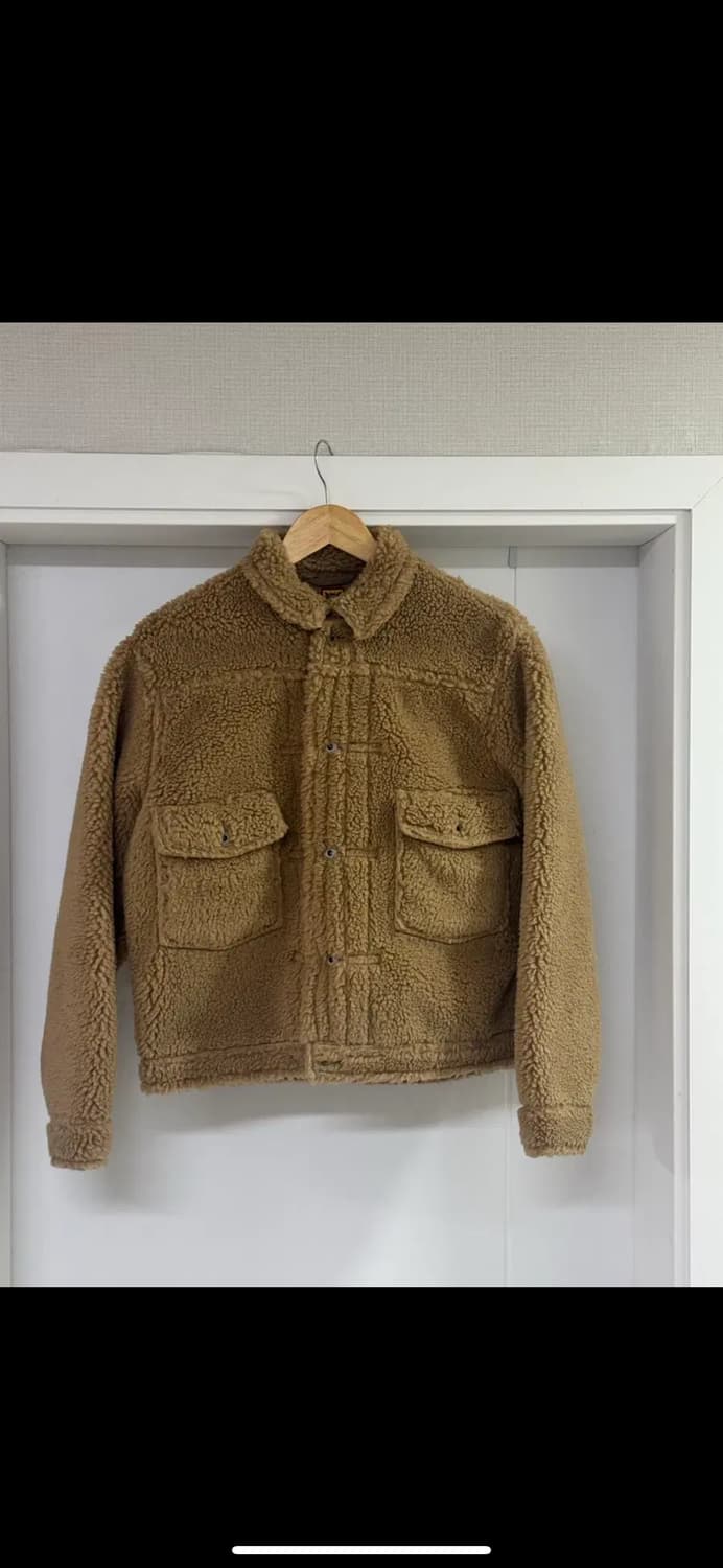 휴먼 메이드 울 블렌디드 보아 플리스 워크 자켓 베이지 M 상품이미지3