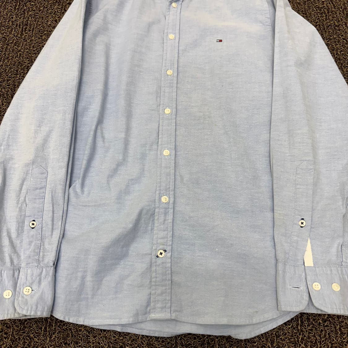 타미힐피거 옥스포드 하늘색 셔츠 남방 M 상품이미지4