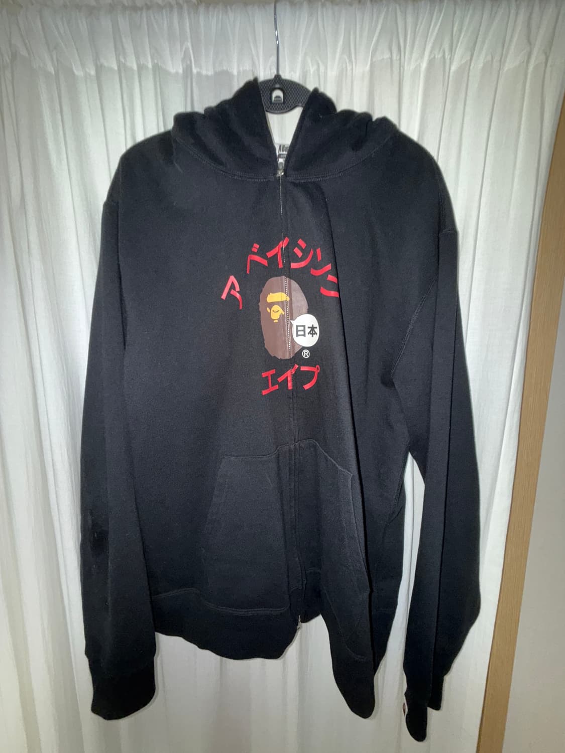 베이프 블랙 후드집업 상품이미지1