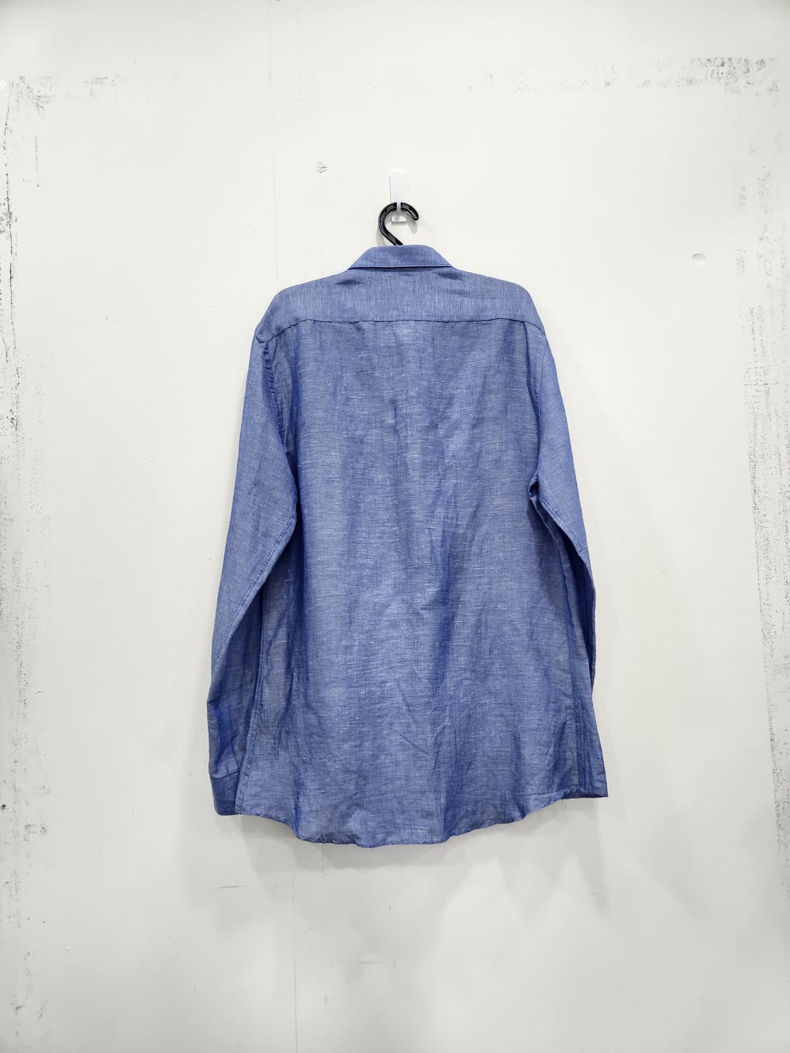 [L] 자라 ZARA 텐셀 린넨 여름 셔츠 블루 남방 상품이미지3