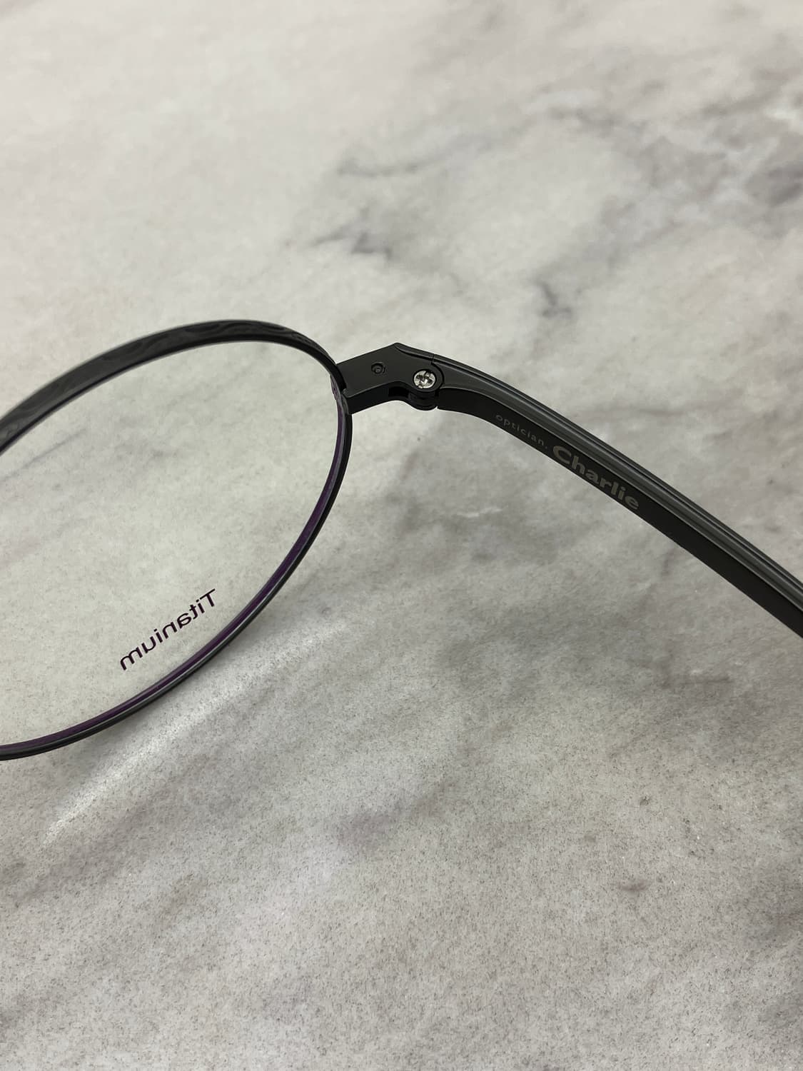 경성 京城 1907 티타늄 무광 그레이 새들노즈 메탈테 클래식 안경 상품이미지3