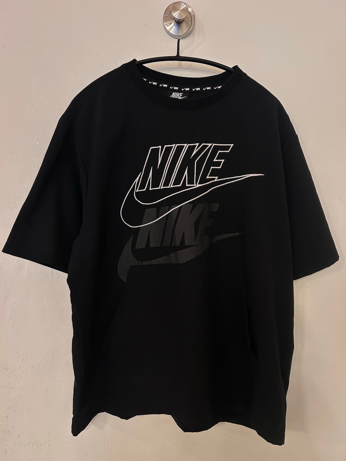 나이키 블랙 로고 반팔티 M 상품이미지1