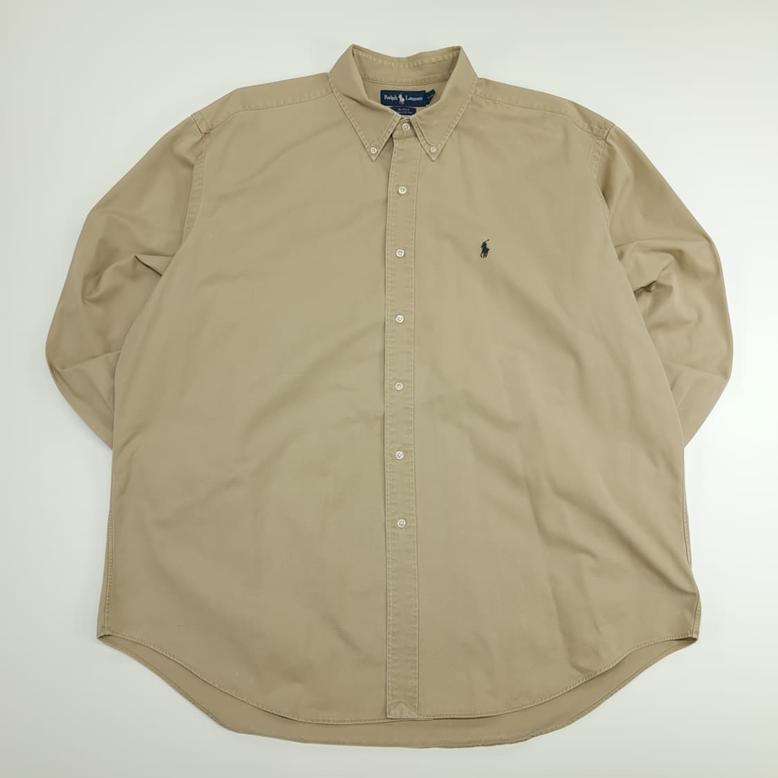 CN670 2XL 폴로 랄프로렌 베이지 긴팔 셔츠 남방 상품이미지1
