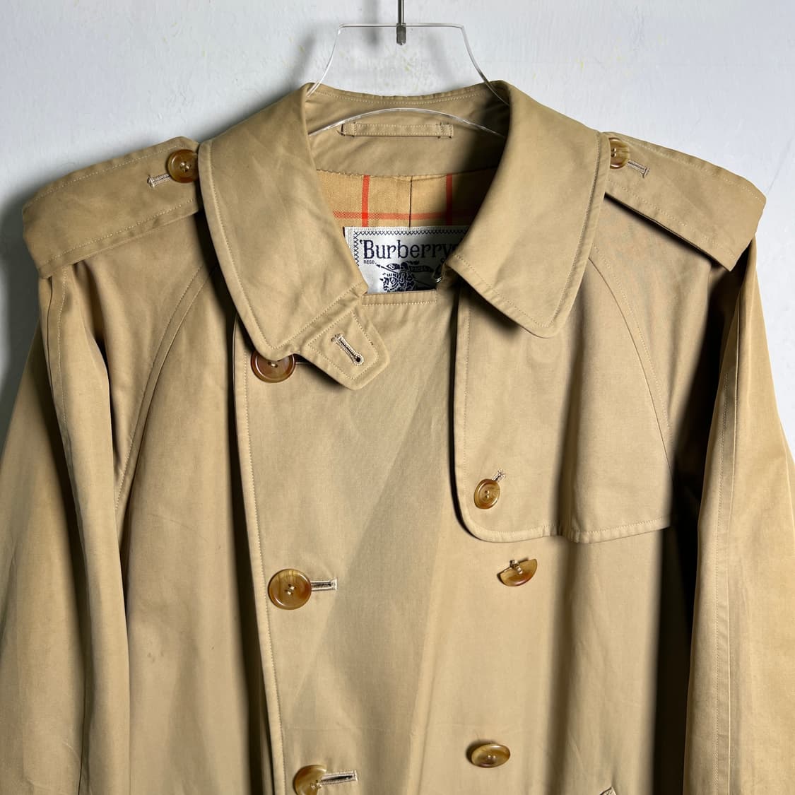 Burberrys 버버리 빈티지 베이지 더블 트렌치 코트  상품이미지4