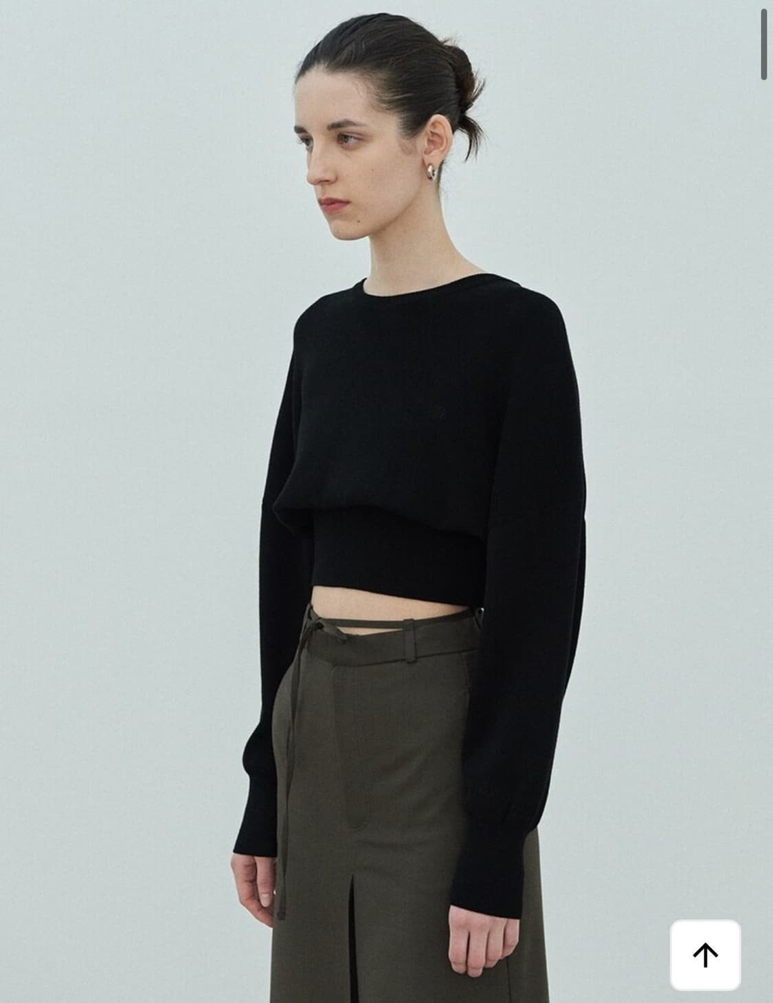 [diagonal] 다이애그널 블랙 니트 SLIM WAIST KNIT 상품이미지2