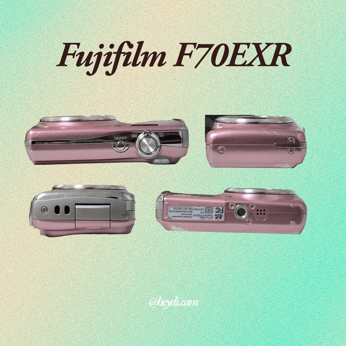 (아일릿원희) 후지 F70EXR(fuji F70EXR) 핑크 상품이미지3