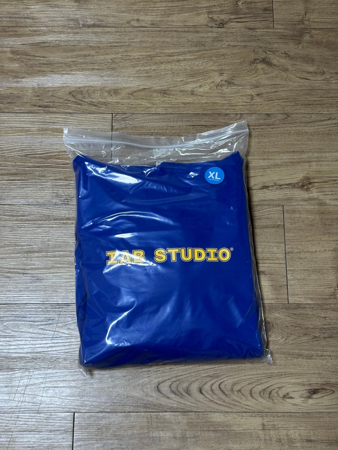 [XL]아이앱 스튜디오 스트레이트 로고 후드 블루 상품이미지1