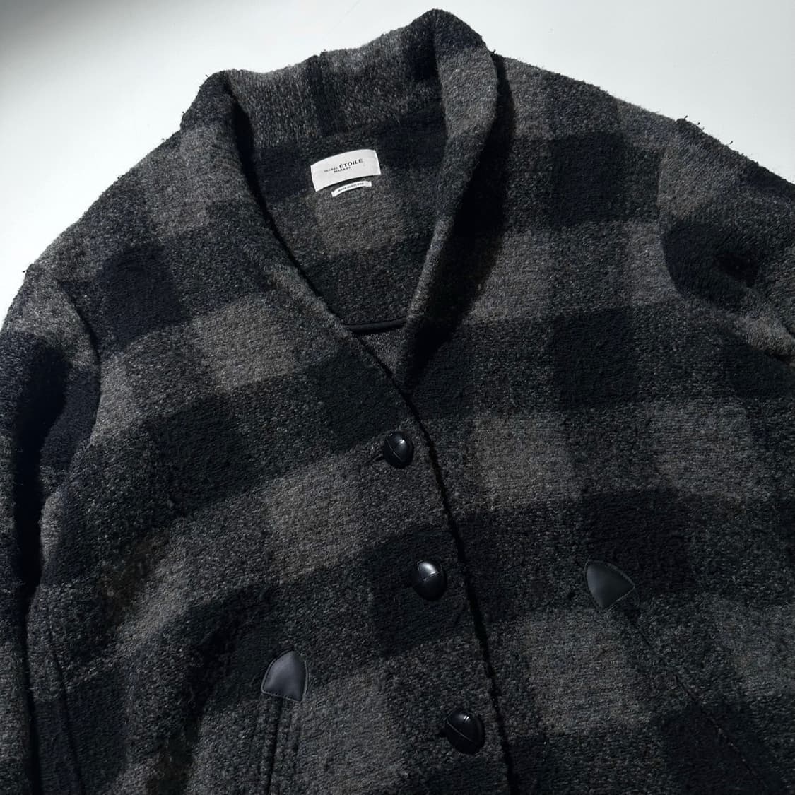 이자벨마랑 지노 체크 울 코트 상품이미지4