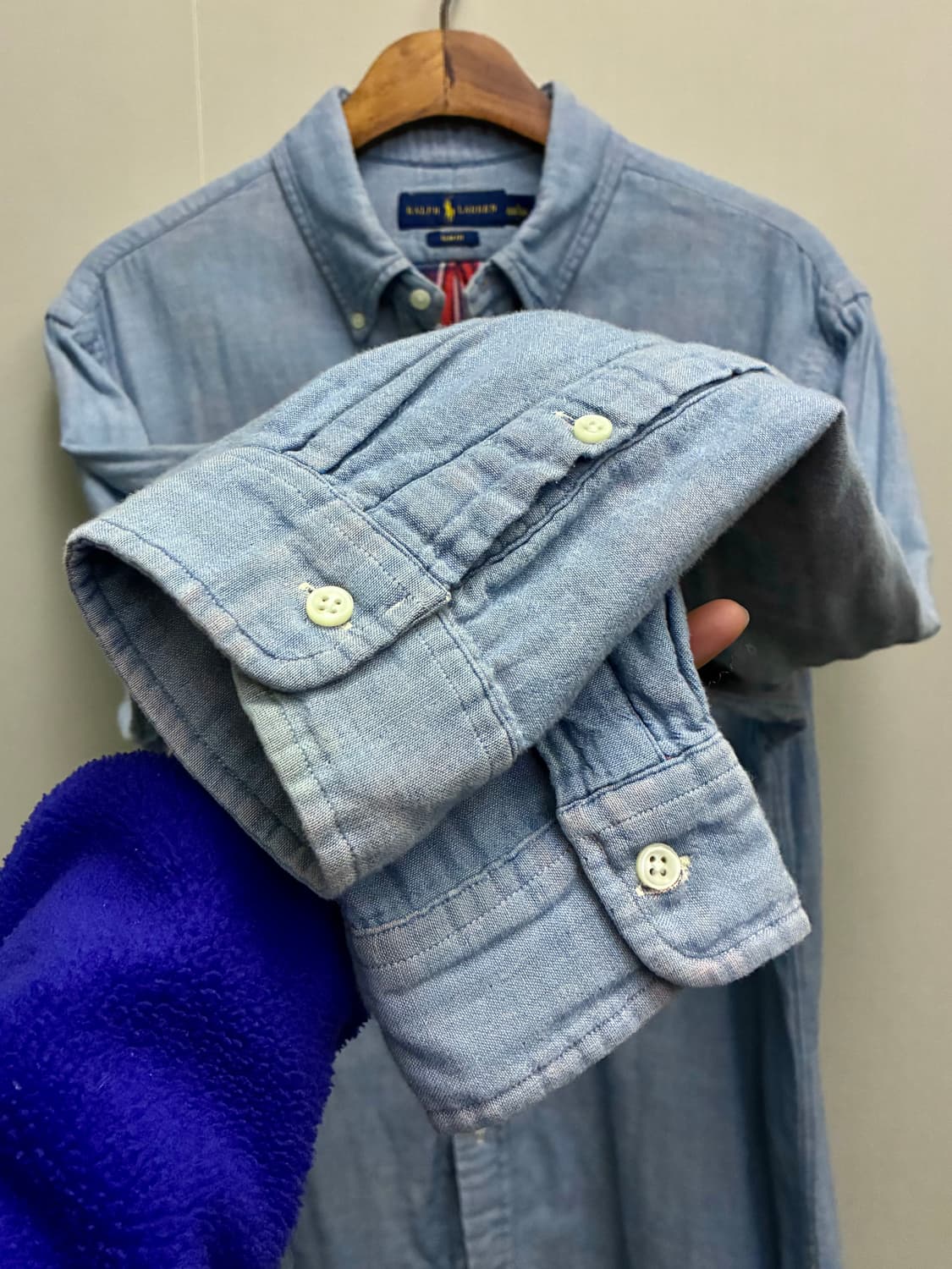 (L~XL)폴로랄프로렌 코튼 플란넬체크 샴브레이 셔츠  상품이미지4