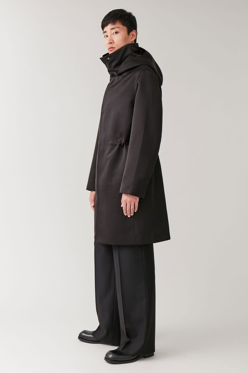 COS 드로우스트링 웨이스트 후디드 파카 상품이미지8