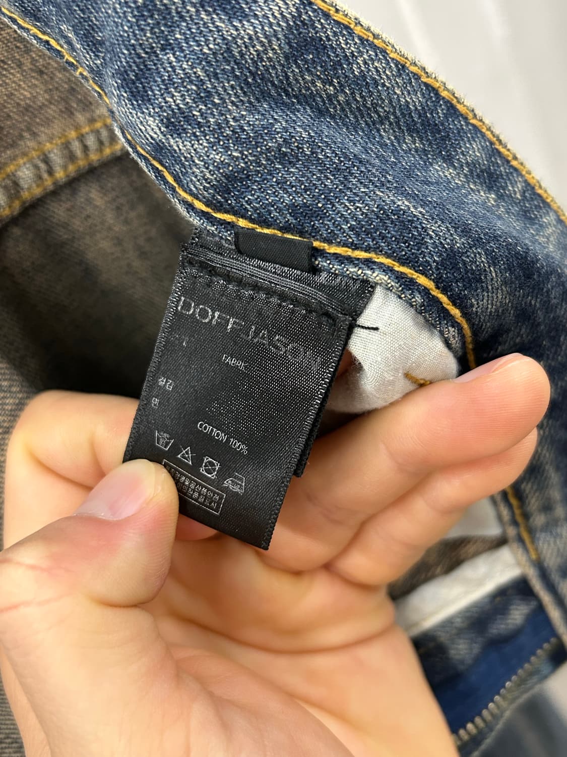 DOFF JASON(도프 제이슨) 빈티지 워싱 와이드 데님 상품이미지9