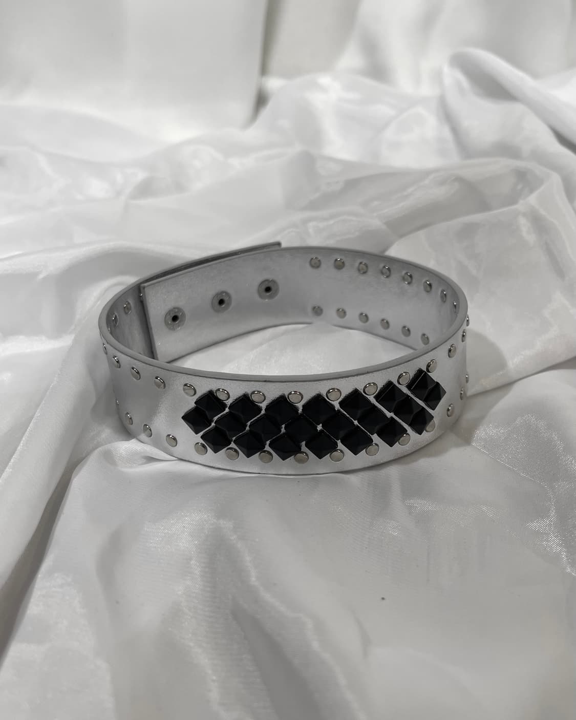 schwarzgold leather choker 상품이미지3