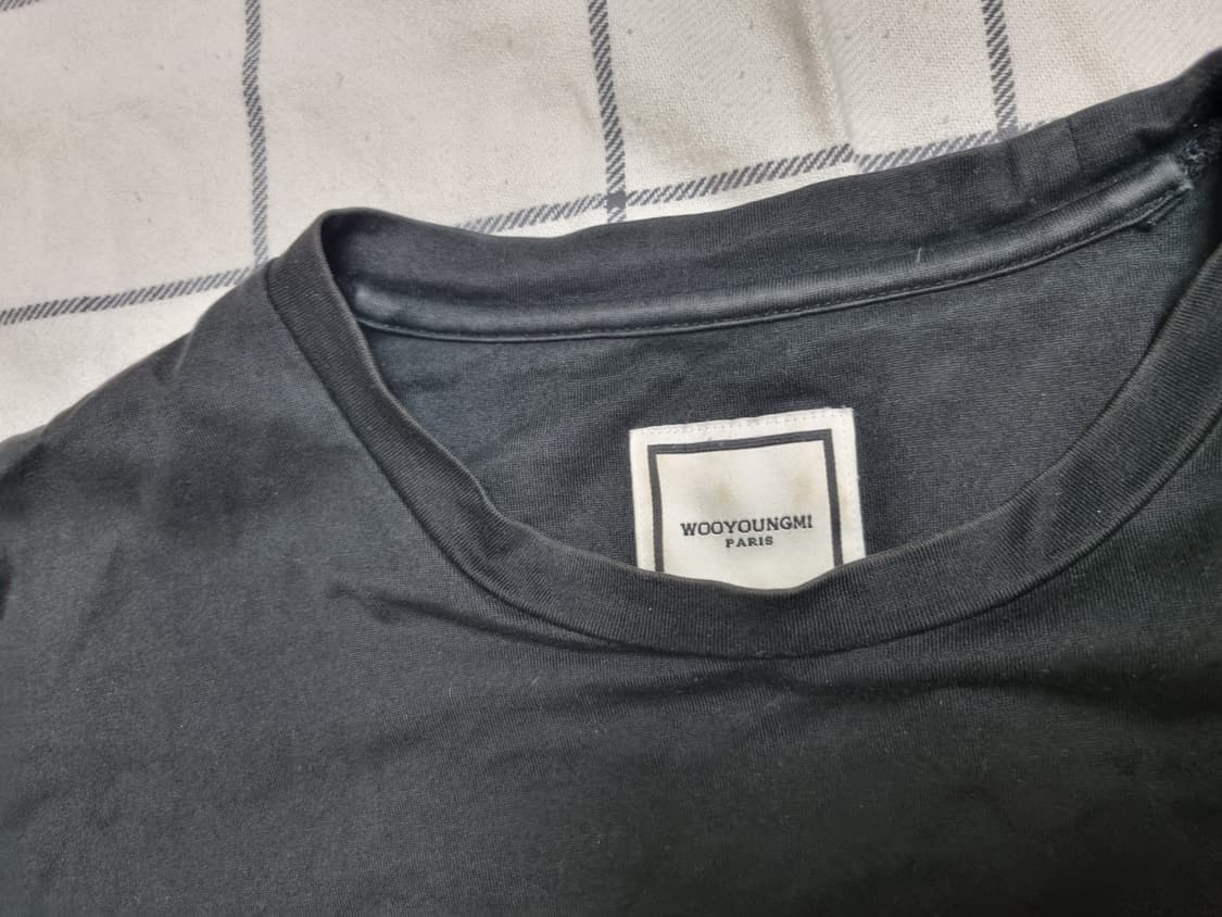 [48] 우영미 백로고 반팔 블랙 상품이미지3
